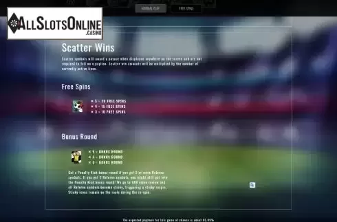 Features screen