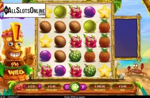 Reel Screen. Hawaiian Fruits from GameArt