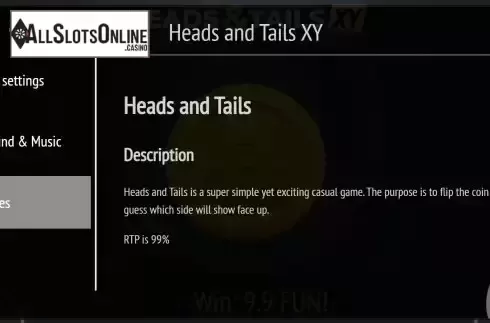 Game Rules screen