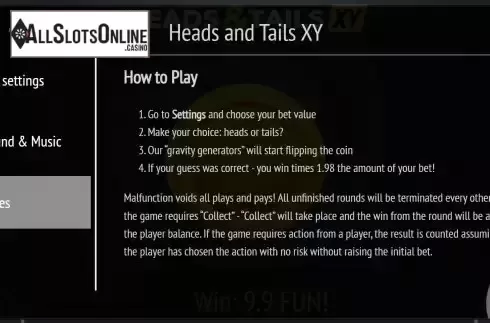 Game Rules screen 2