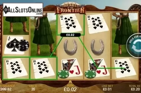 Screen 3. Heart of the Frontier from Playtech