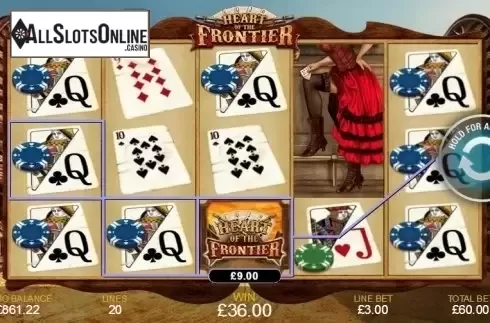 Screen 5. Heart of the Frontier from Playtech