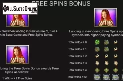 Paytable 1. Irish Fortune from Inspired Gaming