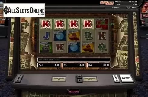 Win screen. It Came From The Moon from Realistic