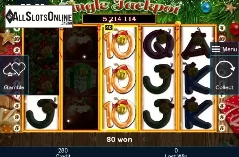 Screen. Jingle Jackpot from Greentube