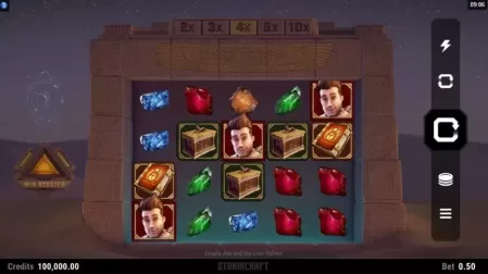 Jungle Jim and the Lost Sphinx slot screenshot 1
