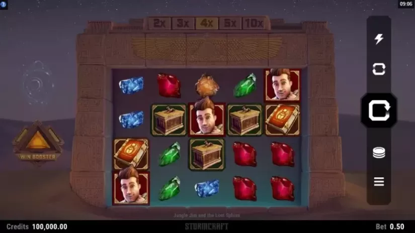 Jungle Jim and the Lost Sphinx slot screenshot 1
