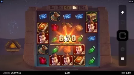Jungle Jim and the Lost Sphinx slot screenshot 2