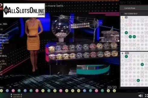 Game Screen. Keno Live Casino (Ezugi) from Ezugi