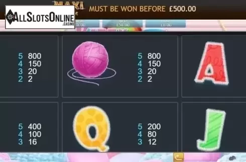Paytable. Kitty Payout Jackpot from Eyecon