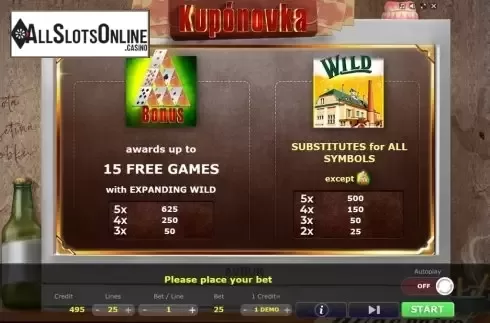 Features. Kuponovka from Five Men Games