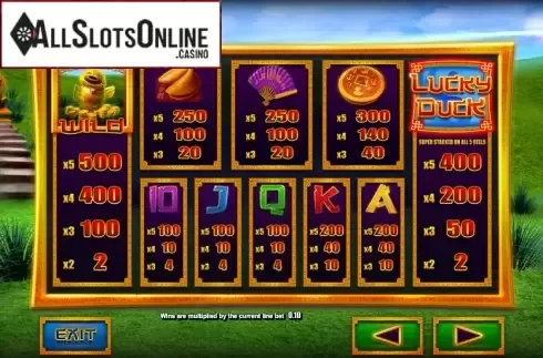Screen3. Lucky Duck from Blueprint