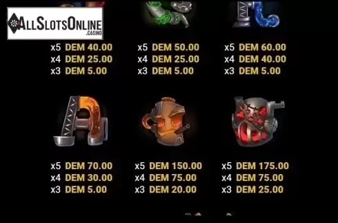 Paytable 2