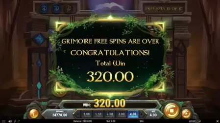 Merlin’s Grimoire slot screenshot 8