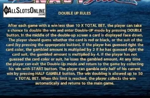 Paytable 3. Navy Girl from Casino Technology