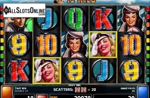 Screen 1. Navy Girl from Casino Technology