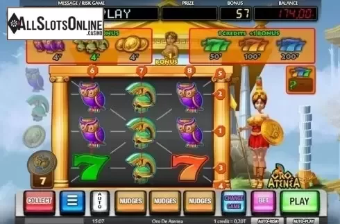 Bonus Game Win. Oro De Atenea from MGA
