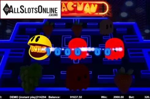 Win Screen. Pac-man (Triple Profits Games) from Triple Profits Games