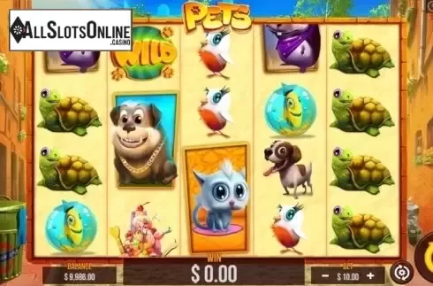 Game Workflow screen. Pets (Pariplay) from Pariplay