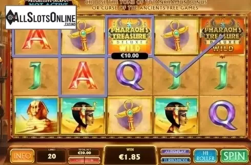 Win Screen 2. Pharaoh's Treasure Deluxe from Playtech
