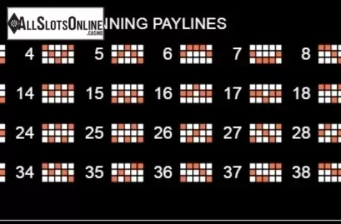 Paytable 1. Power of Gods from Platipus
