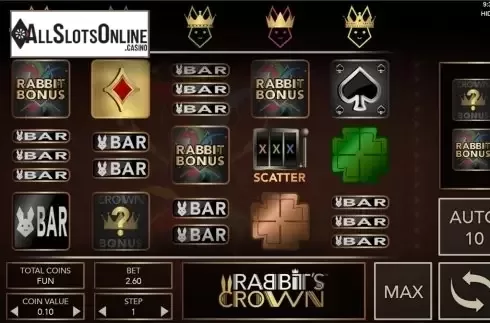 Reels screen. Rabbit's Crown from Espresso Games