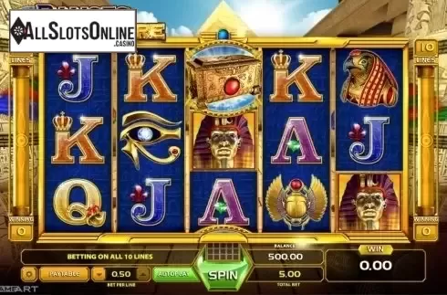 Reel screen. Ramses Treasure from GameArt