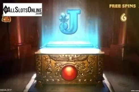 Free Spins screen. Ramses Treasure from GameArt