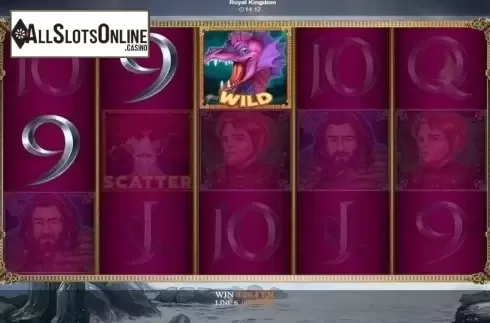 Win Screen. Royal Kingdom from Betixon