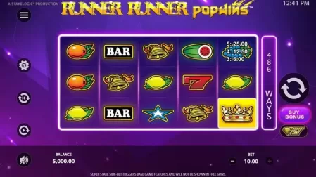 Runner Runner PopWins slot screenshot 1