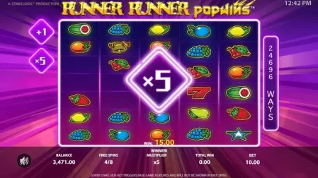 Runner Runner PopWins slot screenshot 5