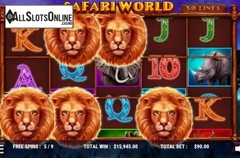 Sticky Wilds. Safari World from Slot Factory