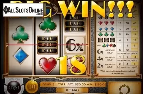 Win Screen 2. Sensational Sixes from Rival Gaming