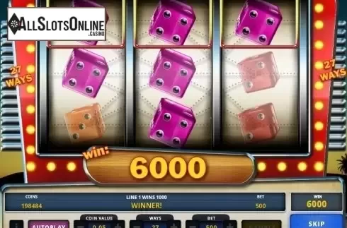 Screen 2. Snake Eyes from Zeus Play