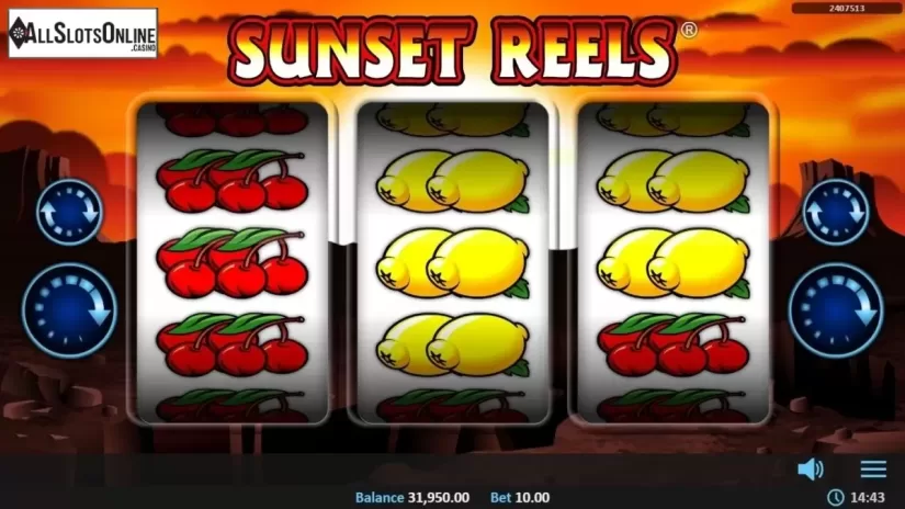 Reels screen. Sunset Reels from Realistic