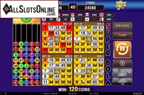 Win Screen. Super Bola Bingo from Play'n Go
