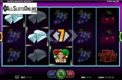 Wild win screen. Super Massive Respin from Betsson Group