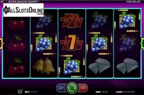 Win screen 2. Super Massive Respin from Betsson Group