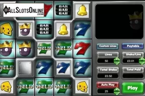 Reels screen. Supercubes from OpenBet