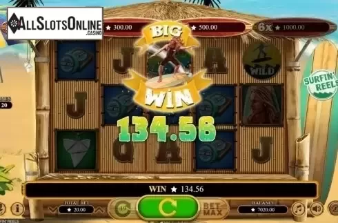 Win Screen 2. Surfin' Reels from Booming Games