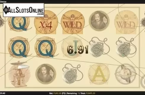 Free Spins 2. The Da Vinci Device from 1X2gaming