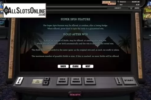 Paytable 5. The Great Pyramid from Realistic