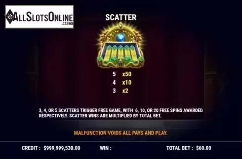 Scatter. The Imperial Empress from Slot Factory