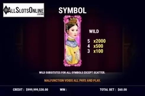 Expanding Symbol. The Imperial Empress from Slot Factory