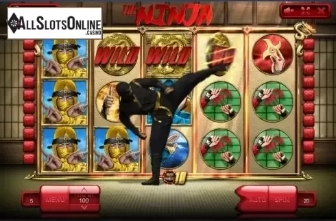 Wild in Free spins. The Ninja from Endorphina