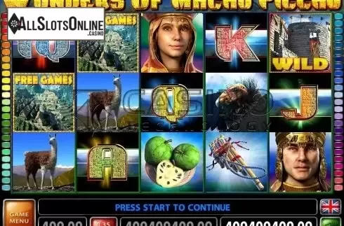 Screen3. The Wonders Of Machu Picchu from Casino Technology