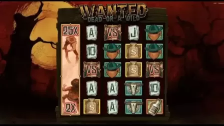 Wanted Dead or a Wild slot screenshot 1