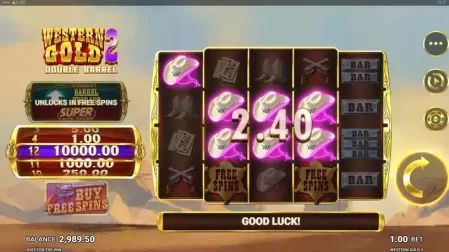 Western Gold 2 slot screenshot 2