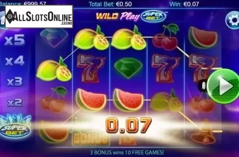 Screen 2. Wild Play SuperBet from NextGen