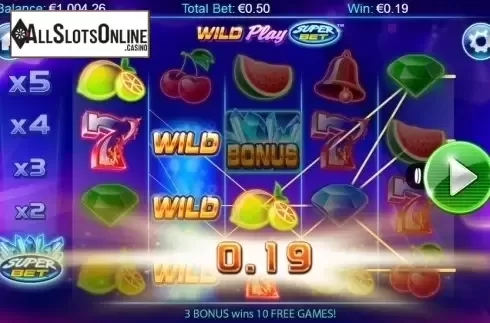 Screen 5. Wild Play SuperBet from NextGen